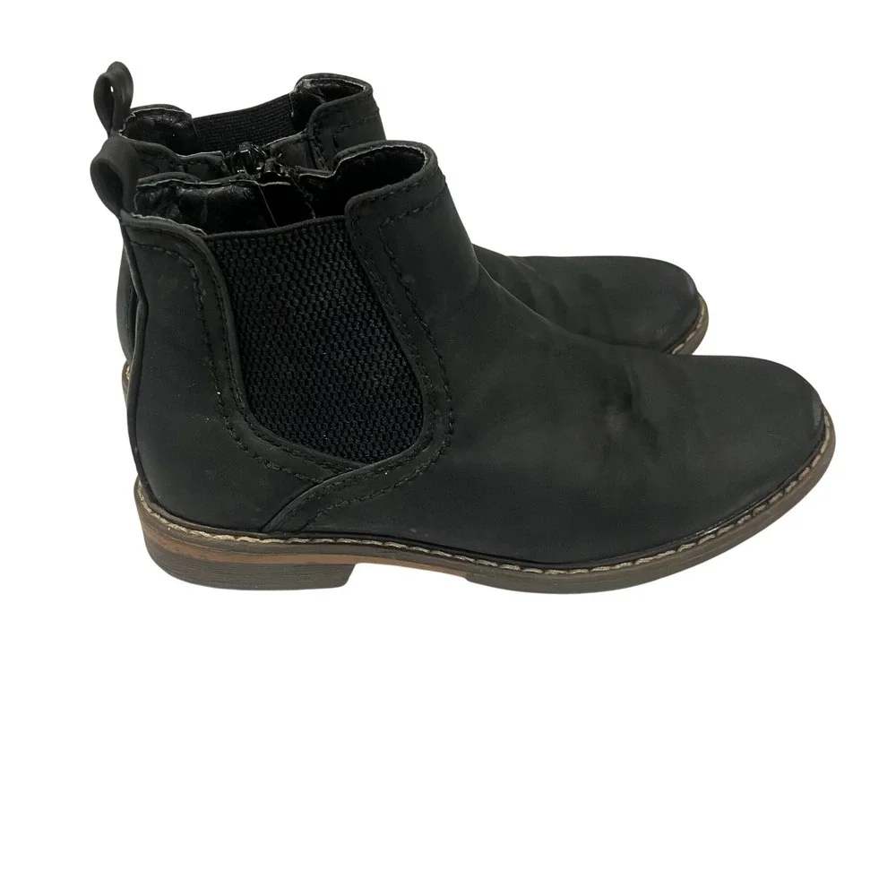Ashford Hayes Middleton Boys Black Chelsea Boots Side Zip Size 13 M 436643
